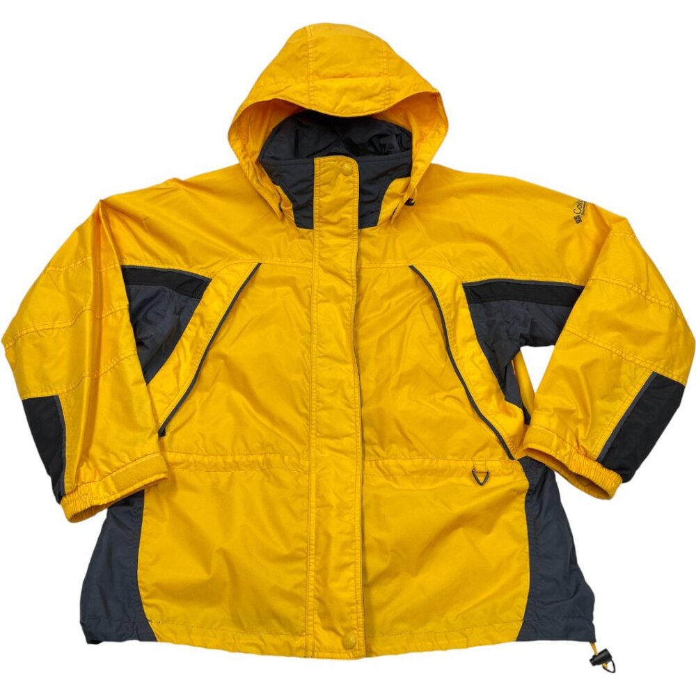 Columbia Fire Ridge Hooded Nylon Vintage Shell For 3 in 1 Jacket Women's Large - Picture 2 of 12